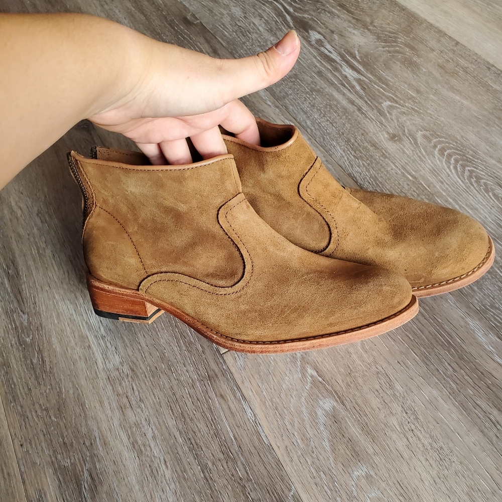 NEW leather/wood Johnston&Murphy sz 8 boots